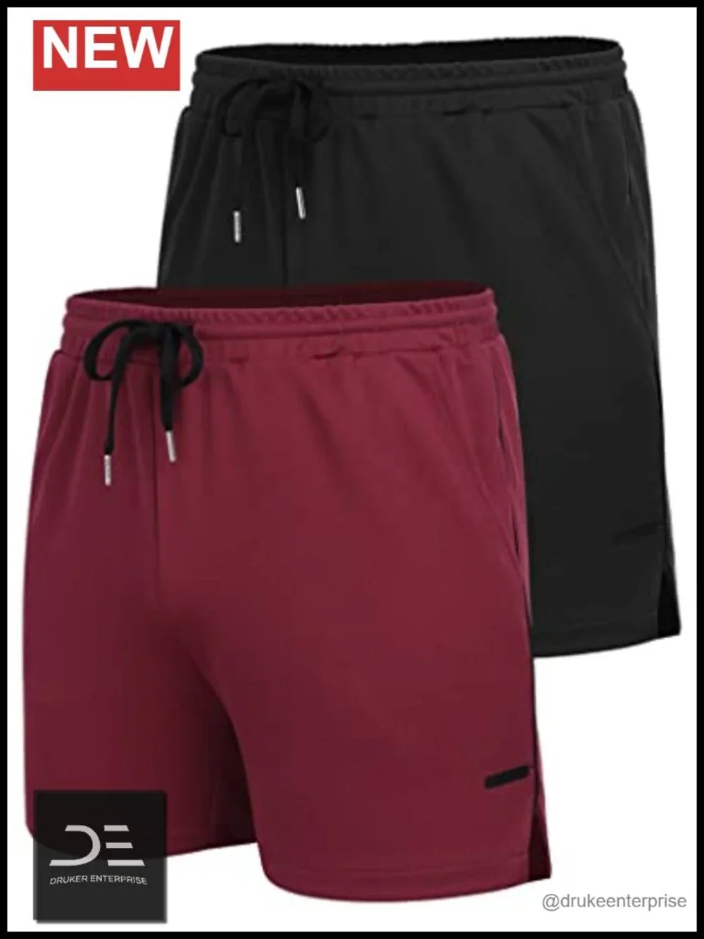 2 Pack Men's Athletic Running Shorts Quick Dry Lightweight with Pockets 5